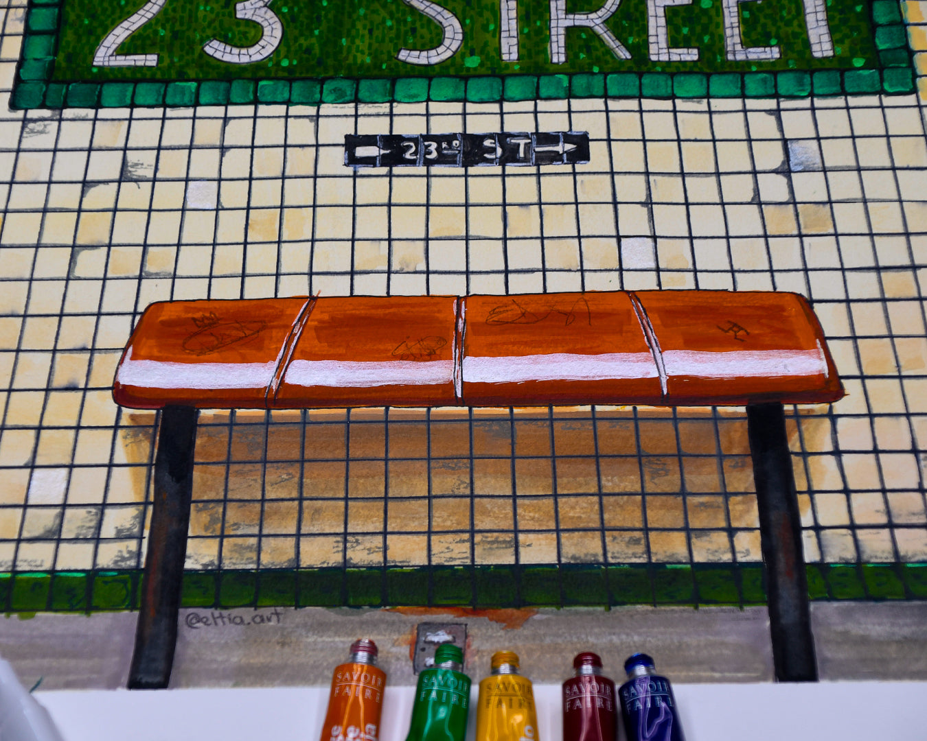 NYC 23rd St. STATION PAINTING