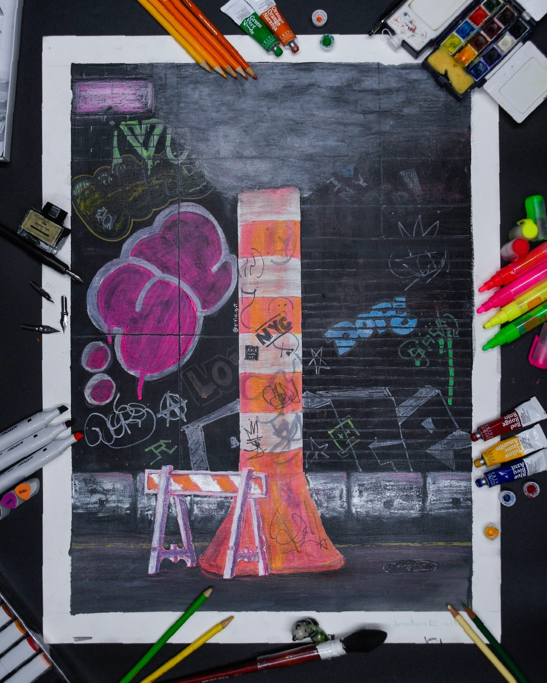 NYC SMOKE PAINTING