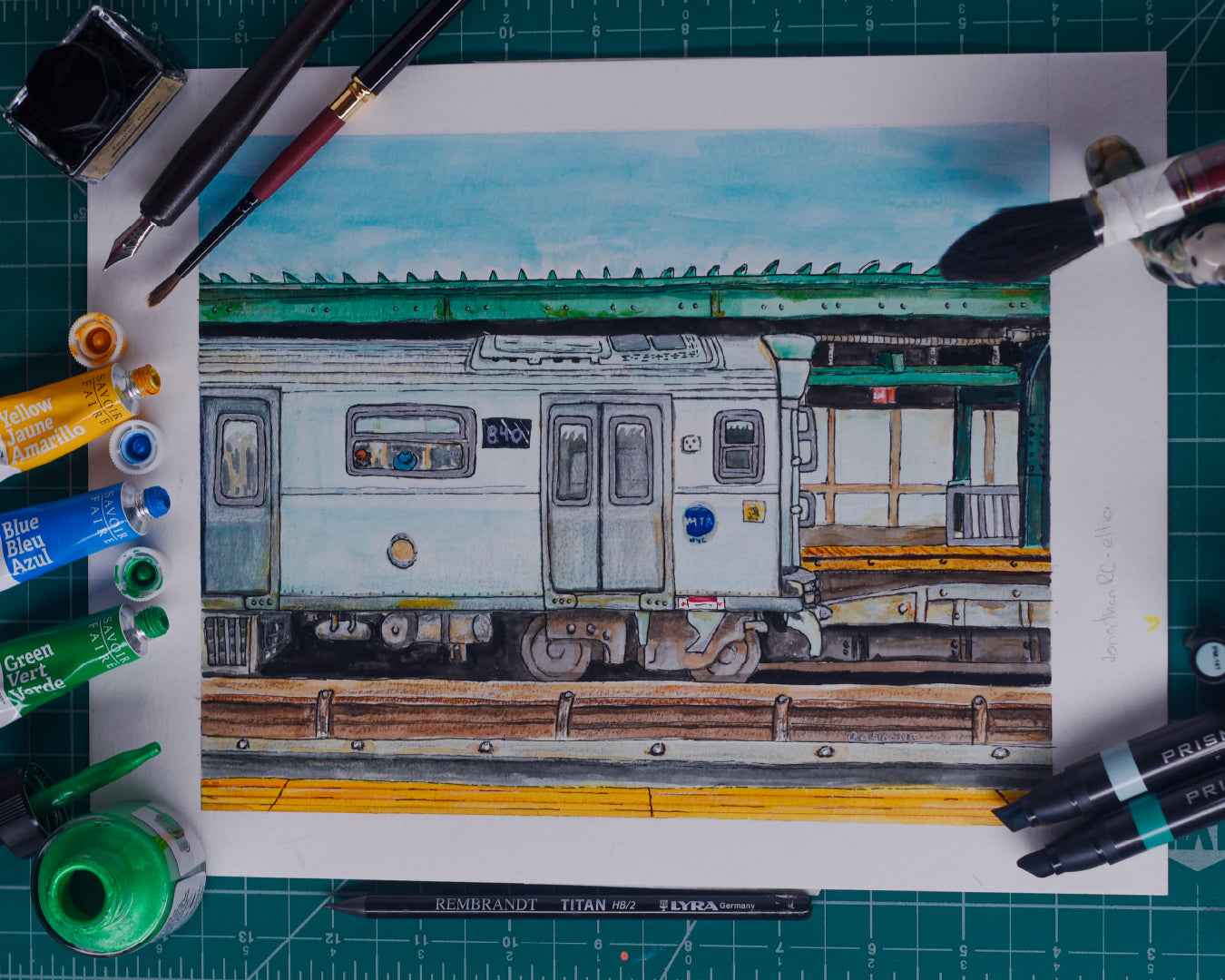 NYC TRAIN PAINTING