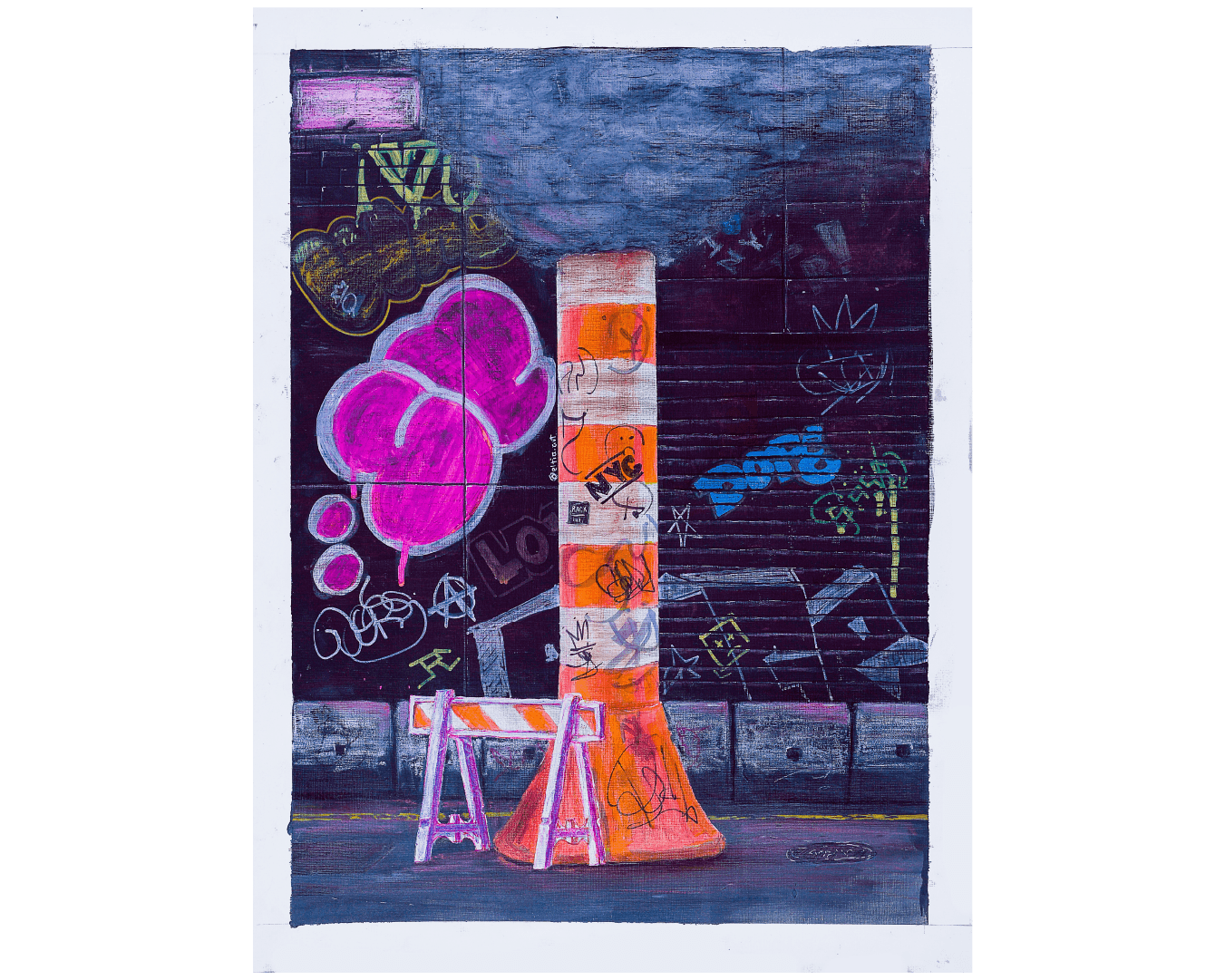 NYC SMOKE PAINTING