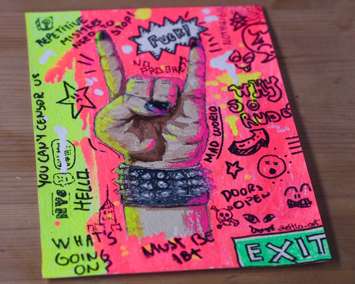 PUNK HAND PAINTING