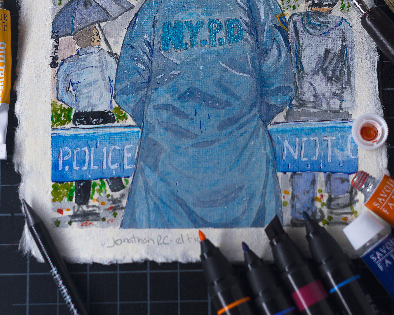 NYPD LITTLE ITALY PAINTING