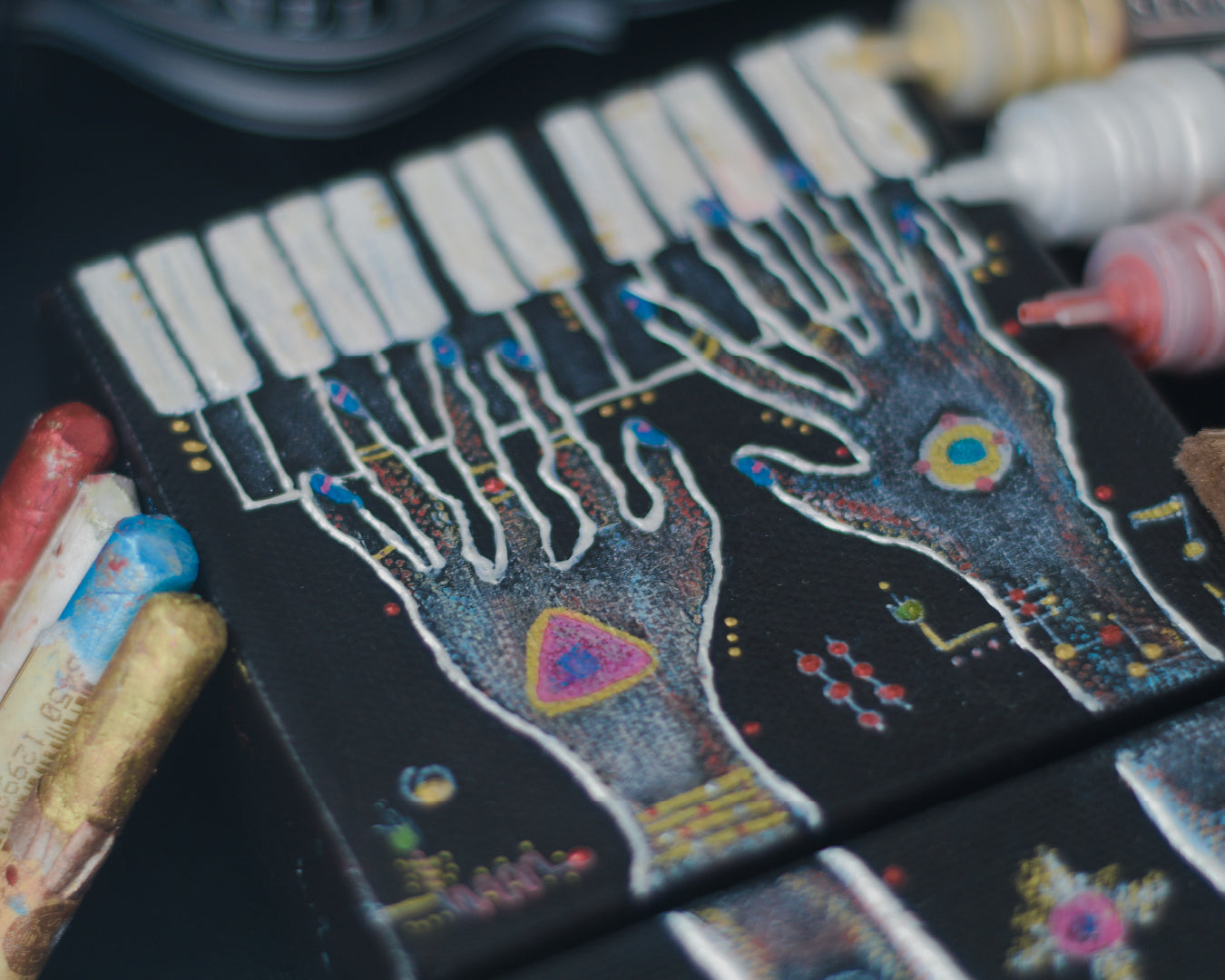 TRIPTYCH - HAND OF CREATIVITY