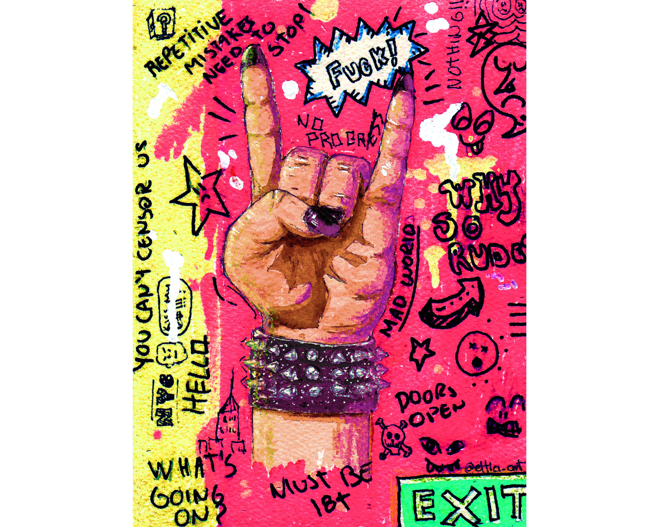 PUNK HAND PAINTING