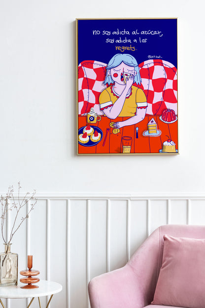 REGRETS SYMBOLIC ART PRINT | Emotional Healing Wall Decor | Mystical Spiritual Illustration for Letting Go