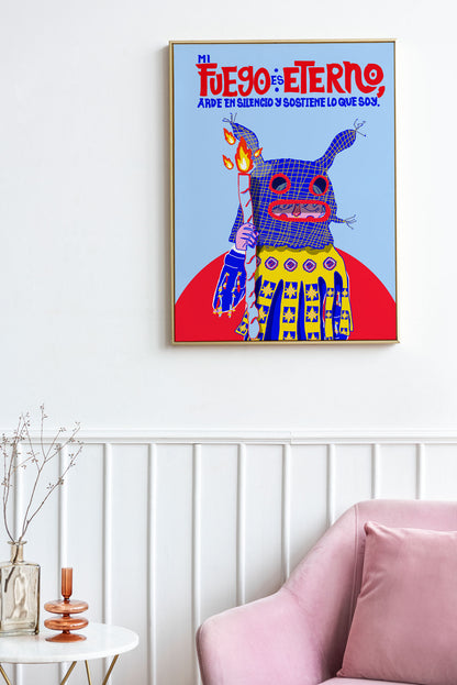 FUEGO ETERNO - DIGITAL ART PRINT