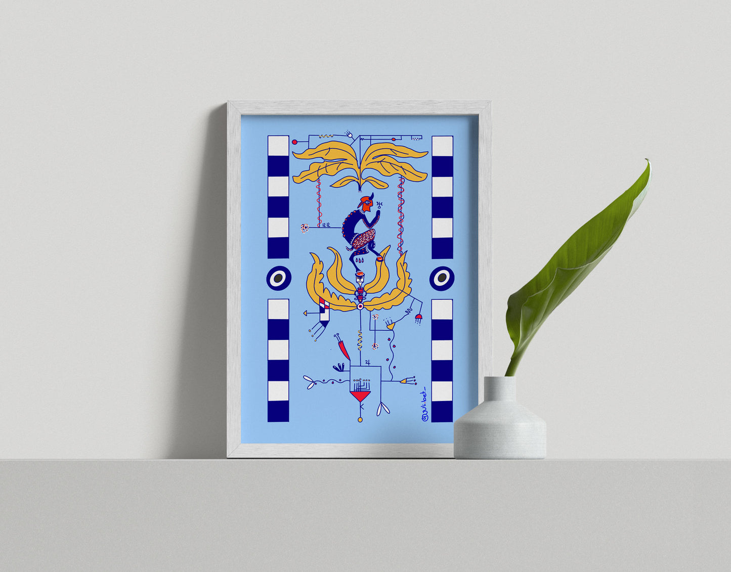 CHIRON HEALING SYMBOL ART PRINT | MYSTICAL SPIRITUAL WALL DECOR | ASTROLOGY-INSPIRED ILLUSTRATION FOR EMOTIONAL GROWTH