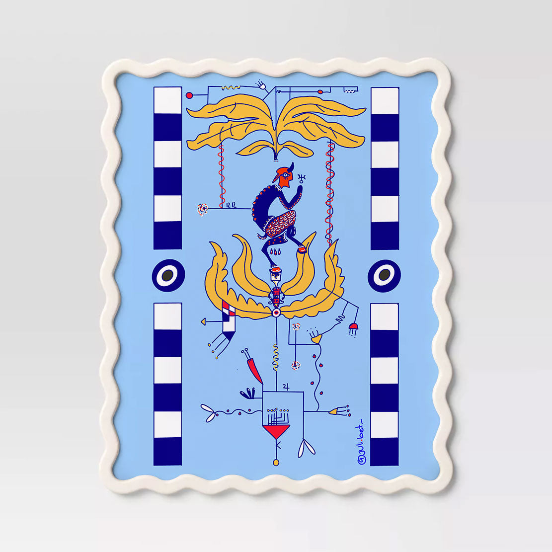 CHIRON HEALING SYMBOL ART PRINT | MYSTICAL SPIRITUAL WALL DECOR | ASTROLOGY-INSPIRED ILLUSTRATION FOR EMOTIONAL GROWTH