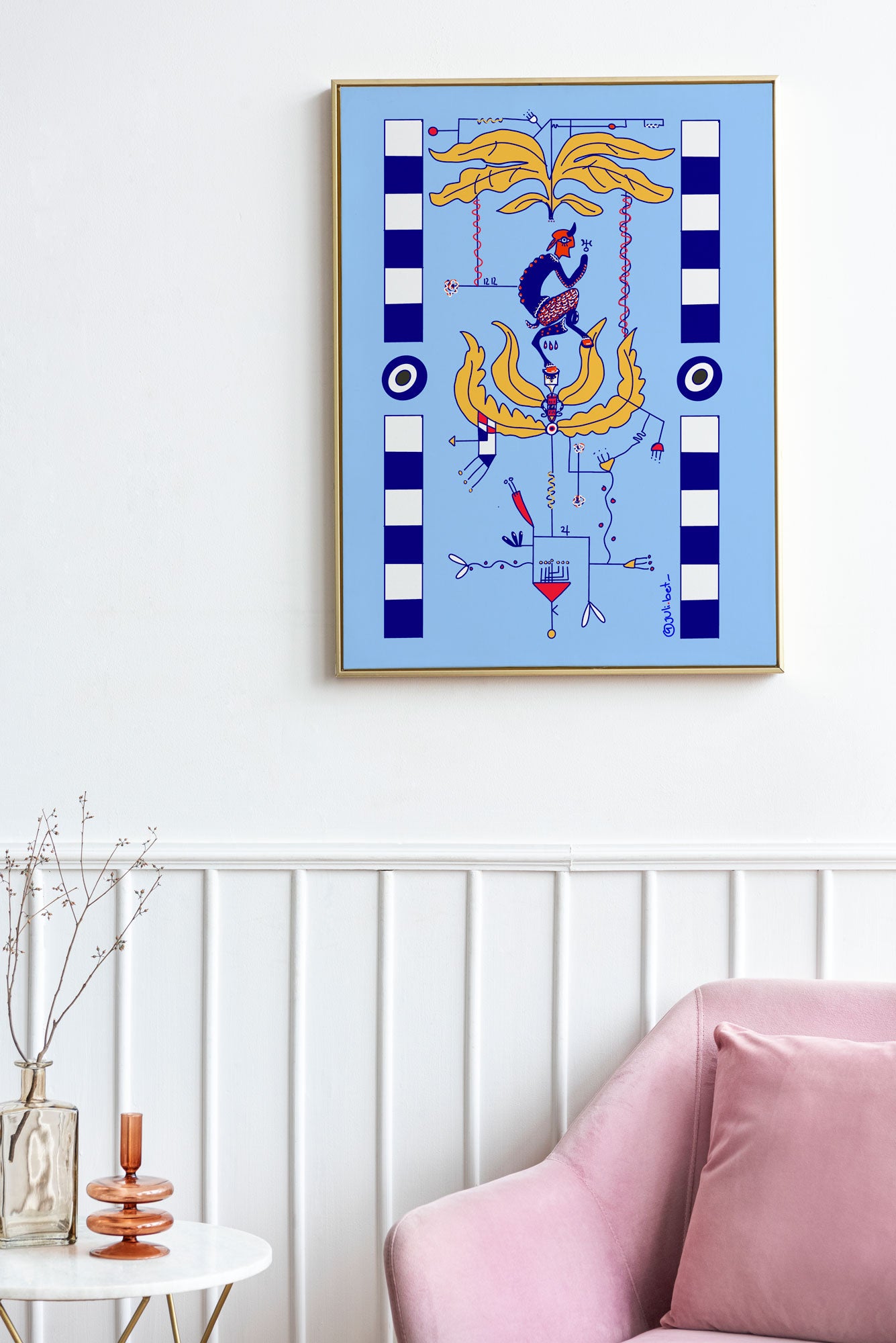 CHIRON HEALING SYMBOL ART PRINT | MYSTICAL SPIRITUAL WALL DECOR | ASTROLOGY-INSPIRED ILLUSTRATION FOR EMOTIONAL GROWTH