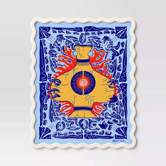 VASIJA PRINT: SYMBOLIC HEALING ILLUSTRATION, BOHO WALL ART