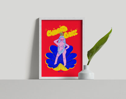 VENUS GODDESS PRINT: Boho Feminine Energy Wall Art - DIGITAL PRINT