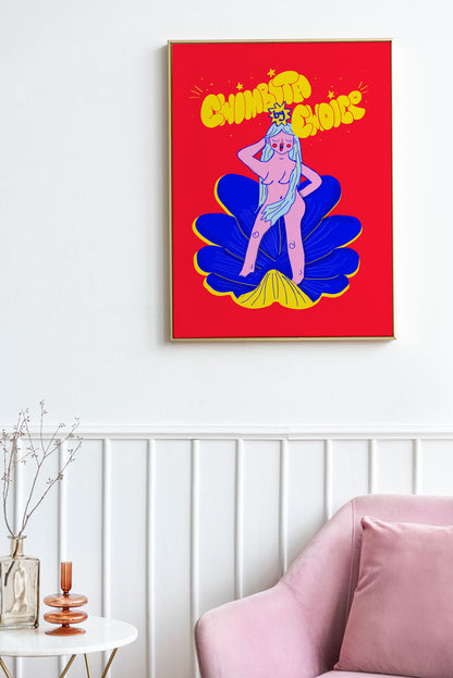 VENUS GODDESS PRINT: Boho Feminine Energy Wall Art - DIGITAL PRINT