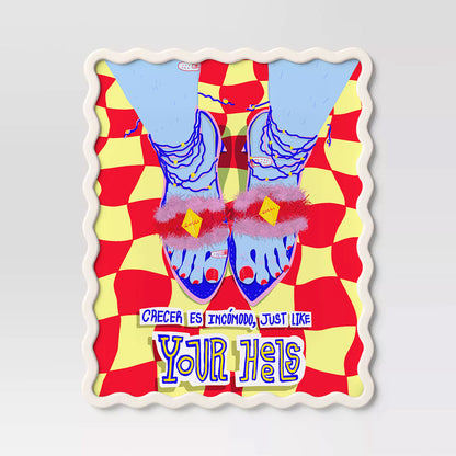 HEELS, FINE ART PRINT, SURREAL EMOTIONAL ARTWORK, CONCEPTUAL WALL ART