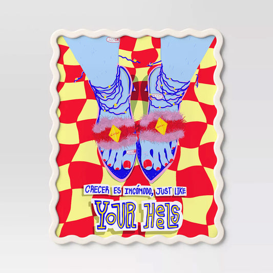 HEELS, FINE ART PRINT, SURREAL EMOTIONAL ARTWORK, CONCEPTUAL WALL ART