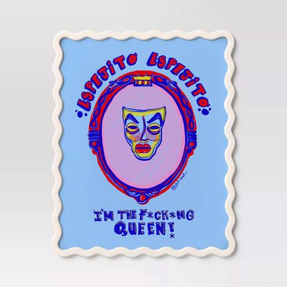 MYSTICAL MIRROR ART PRINT: SYMBOLIC BOHO ILLUSTRATION, SIGNED