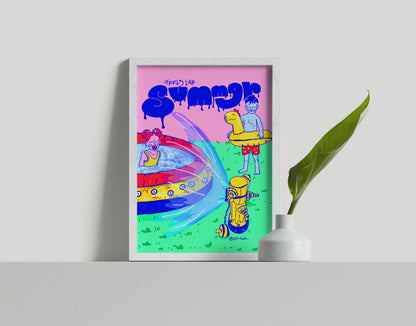 MYSTICAL SUMMER WALL ART PRINT: BOHO EMOTIONAL WELLNESS DECOR