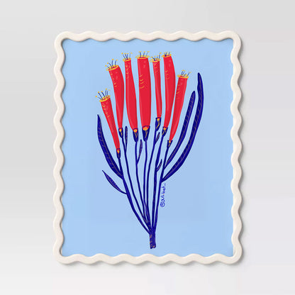 FLORERA MYSTICAL SYMBOLIC WALL ART PRINT | BOHO SPIRITUAL HOME DECOR | EMOTIONAL WELLNESS BOTANICAL ILLUSTRATION