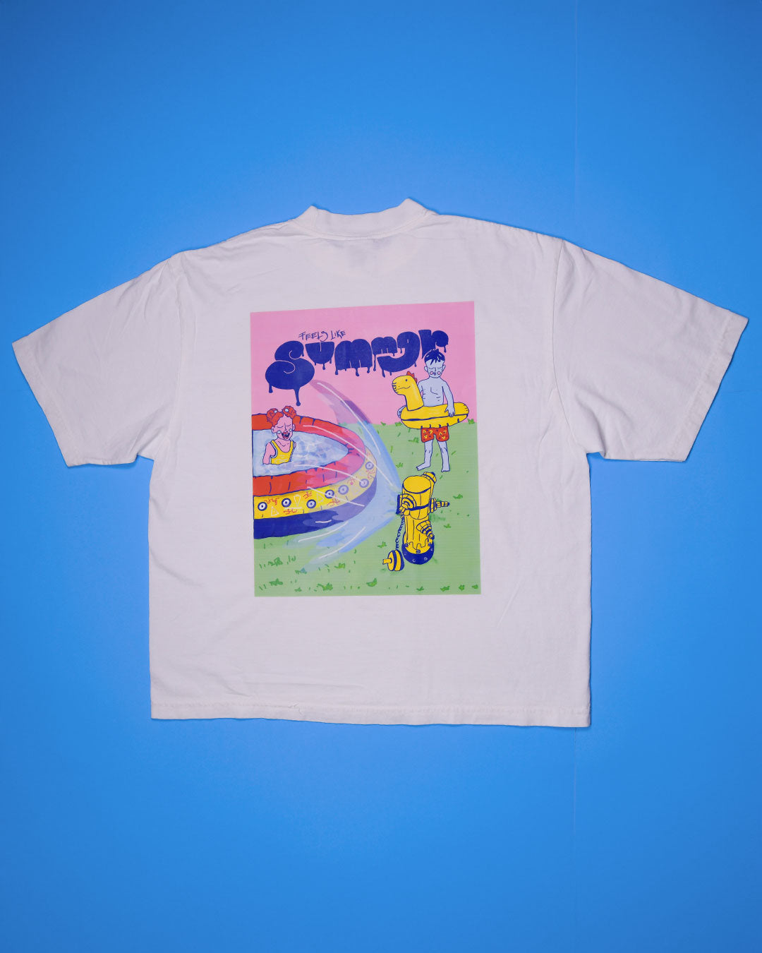 FEELS LIKE SUMMER OVERSIZED T-SHIRT – 100% COTTON