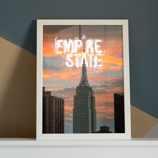 Golden Empire State - New York City - Framed Photography