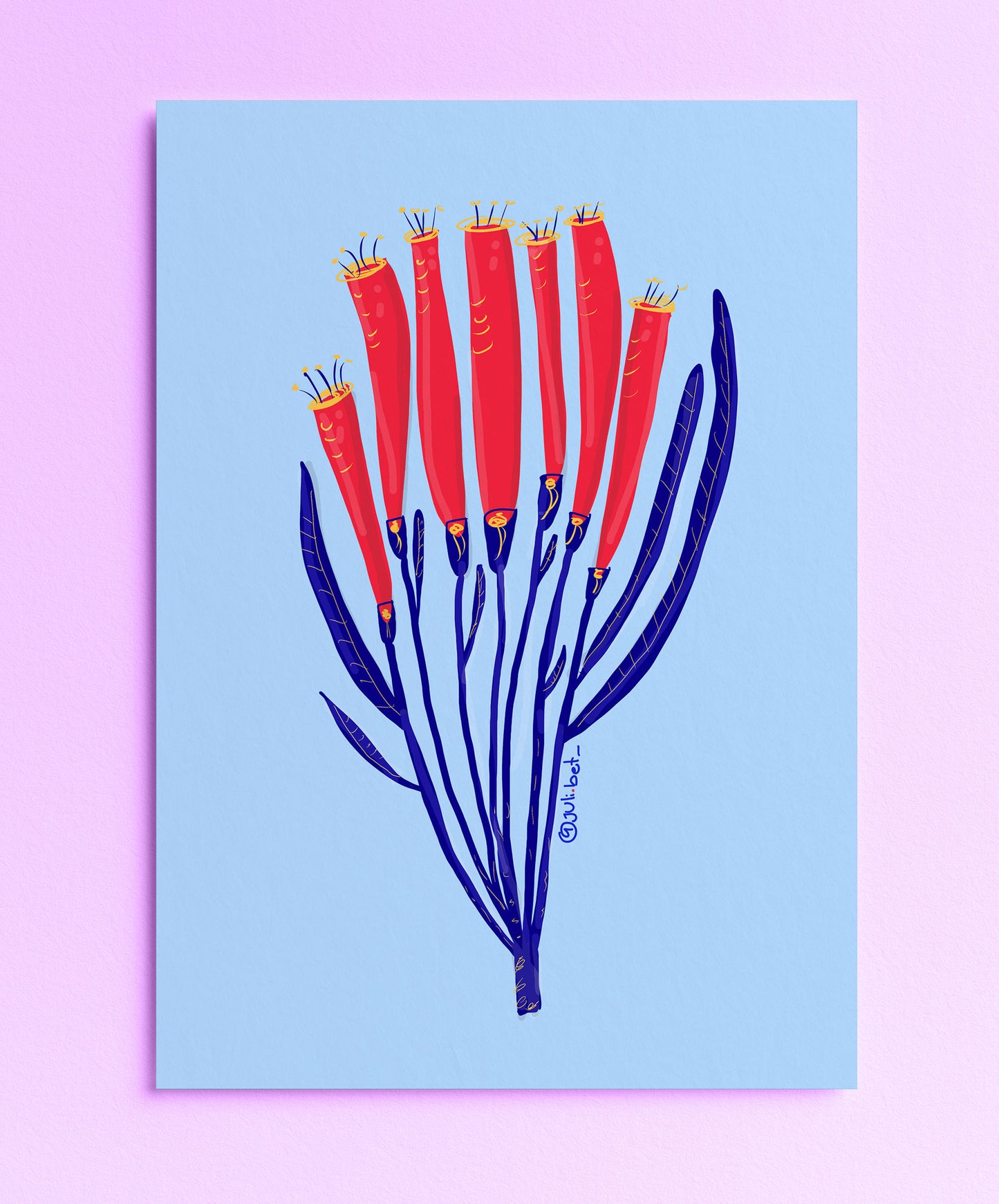 FLORERA MYSTICAL SYMBOLIC WALL ART PRINT | BOHO SPIRITUAL HOME DECOR | EMOTIONAL WELLNESS BOTANICAL ILLUSTRATION