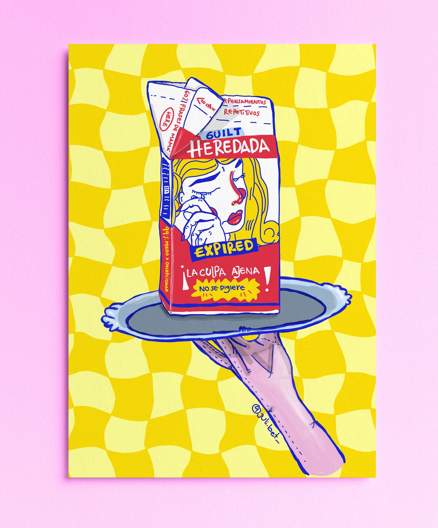 GUILT, FINE ART PRINT, SURREAL EMOTIONAL ARTWORK, CONCEPTUAL WALL ART