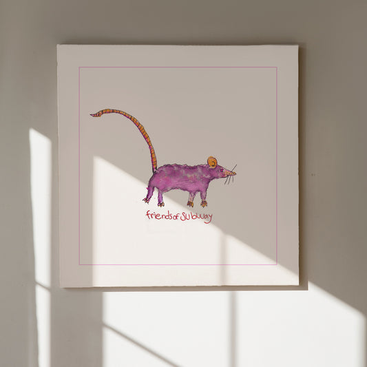 NYC RAT - Framed Illustration