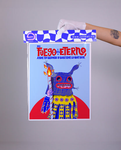 FUEGO ETERNO - DIGITAL ART PRINT