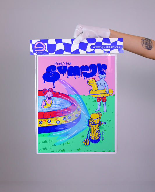 MYSTICAL SUMMER WALL ART PRINT: BOHO EMOTIONAL WELLNESS DECOR