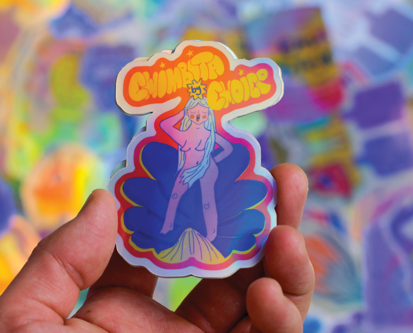 SET OF 7 ENERGETIC STICKERS