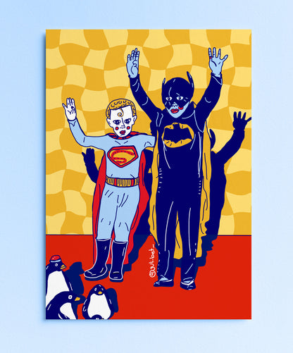 MYSTICAL SIBLING BOND ART PRINT: BOHO SPIRITUAL HOME DECOR