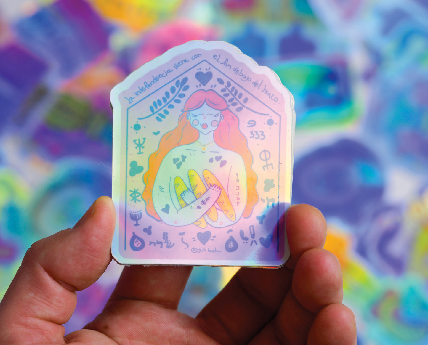 SET OF 7 ENERGETIC STICKERS