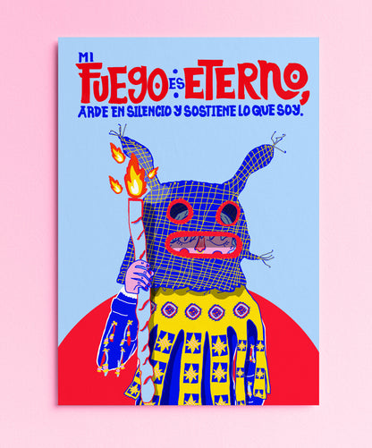 FUEGO ETERNO - DIGITAL ART PRINT