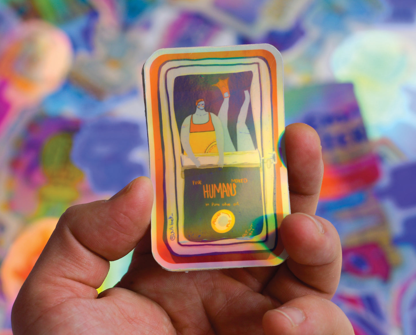 SET OF 7 ENERGETIC STICKERS