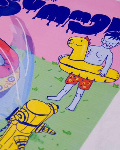 FEELS LIKE SUMMER OVERSIZED T-SHIRT – 100% COTTON